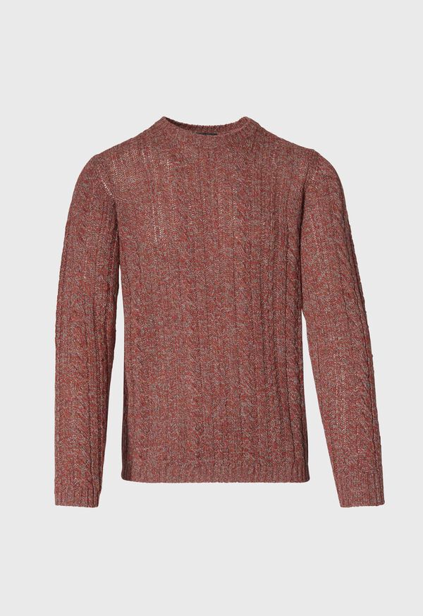 Paul Stuart Mélange Cable Crewneck Sweater, image 1