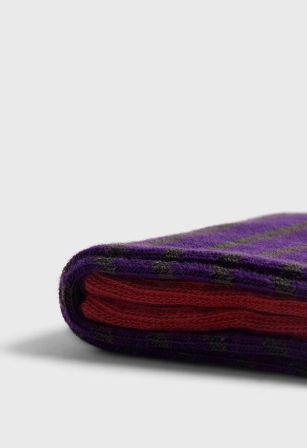 Paul Stuart Cotton Stiped Sock, image 2