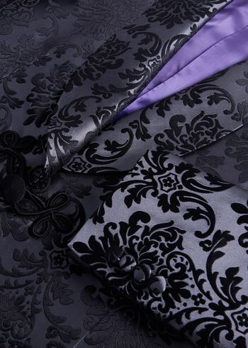 Paul Stuart Floral Jacquard Silk Dinner Jacket