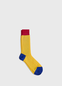 Paul Stuart Mercerized Cotton Ribbed Sock, thumbnail 1