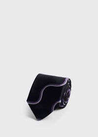 Paul Stuart Woven Silk Deco Wave Tie, thumbnail 1