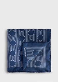 Paul Stuart Printed Silk Large Dot Pocket Square, thumbnail 1