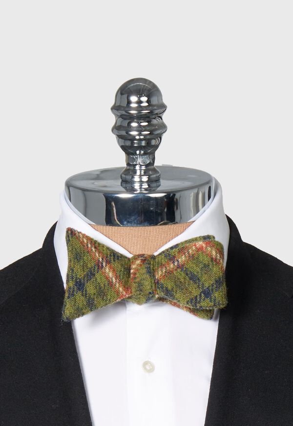 Paul Stuart Tweed Plaid Bow Tie, image 2