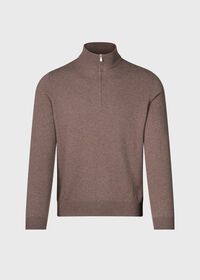 Paul Stuart Classic Cashmere Quarter Zip Sweater, thumbnail 1