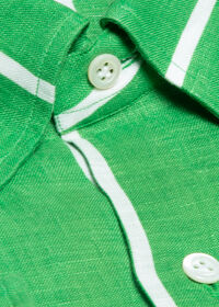 Paul Stuart Linen Striped Sport Shirt, thumbnail 2