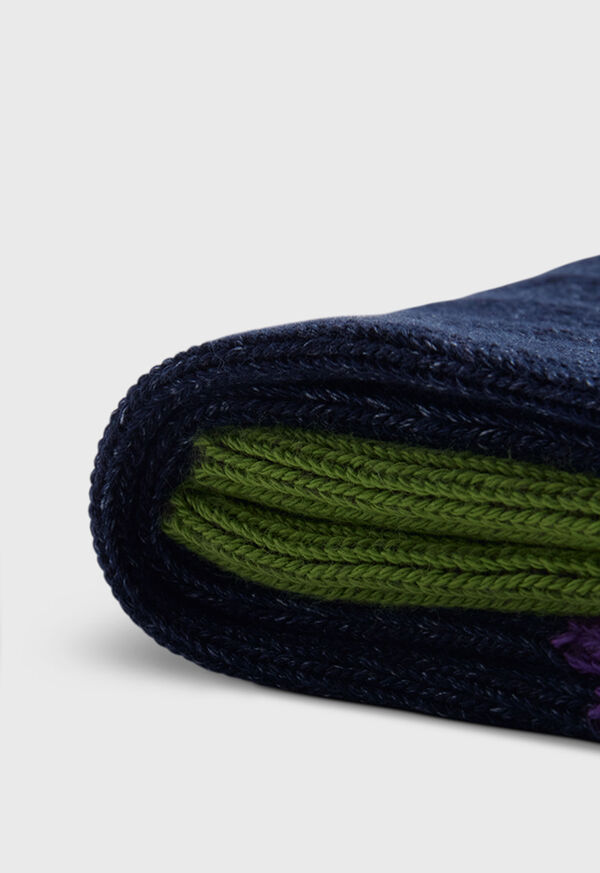 Paul Stuart Cotton Denim Melange Sport Sock, image 2