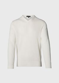 Paul Stuart Linen & Cotton V-Neck Sweater, thumbnail 1