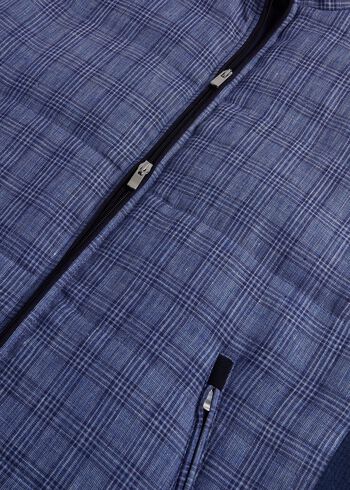 Paul Stuart Linen Plaid Vest