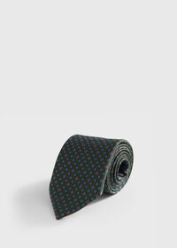 Paul Stuart Silk Printed Micro Medallion Tie, thumbnail 1