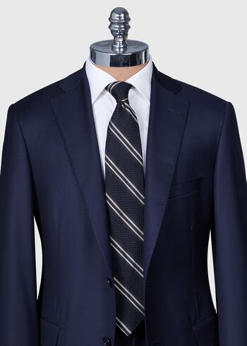 Paul Stuart Silk Grenadine Stripe Tie