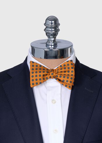 Paul Stuart Printed Silk Flower Bow Tie