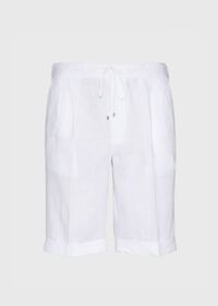 Paul Stuart Linen Drawstring Shorts, thumbnail 1