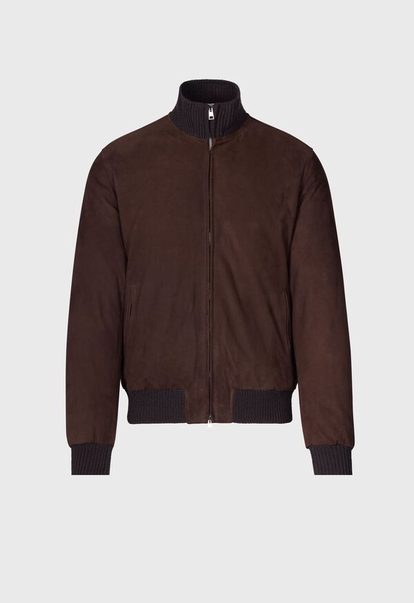 Paul Stuart Suede Bomber Jacket, image 1