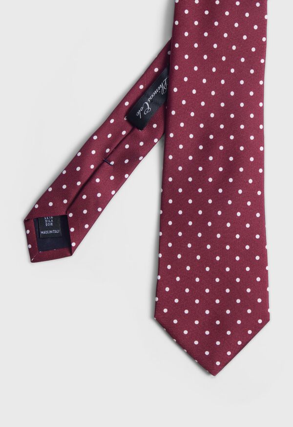 Paul Stuart Printed Silk Dot Tie, image 1