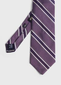 Paul Stuart Silk Jacquard Macclesfield Stripe Tie, thumbnail 1