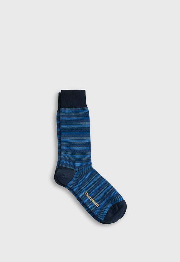 Paul Stuart Multicolor Stripe Sock, image 1