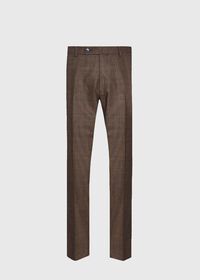 Paul Stuart Paul Fit Brown Plaid Wool Suit, thumbnail 6