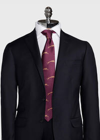 Paul Stuart Woven Tiger Silk Tie, thumbnail 2