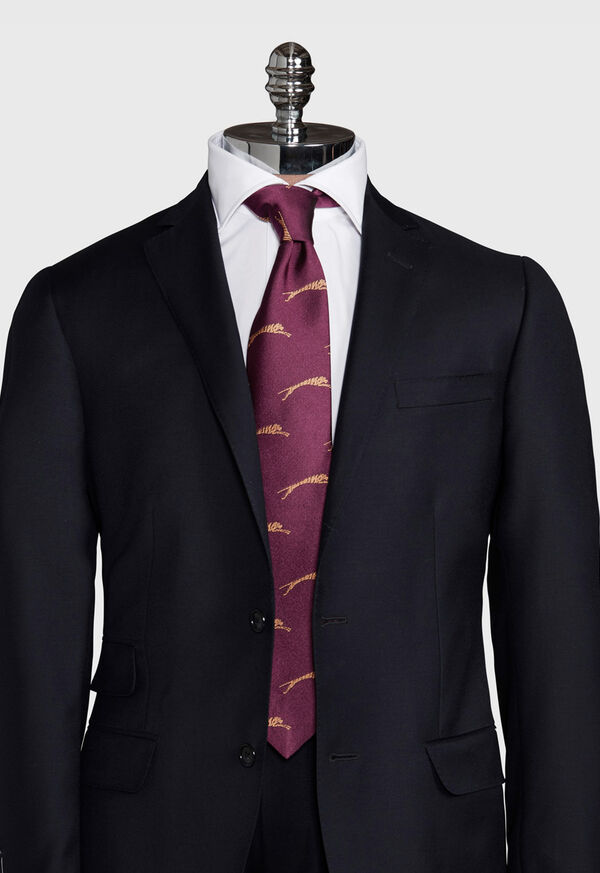 Paul Stuart Woven Tiger Silk Tie, image 2