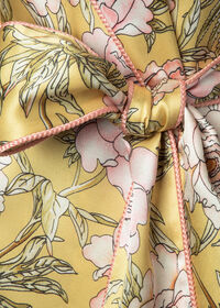 Paul Stuart Floral and Fern Silk Robe, thumbnail 2