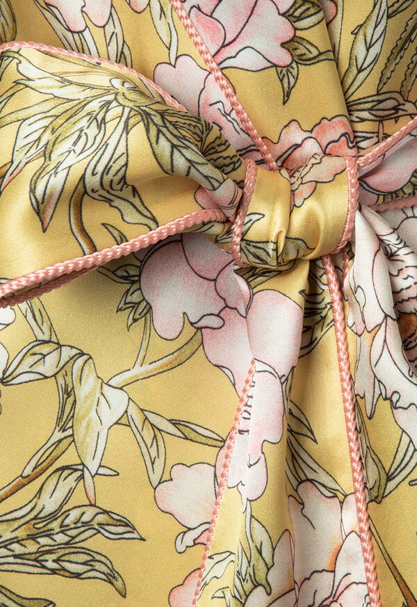 Paul Stuart Floral and Fern Silk Robe, image 2