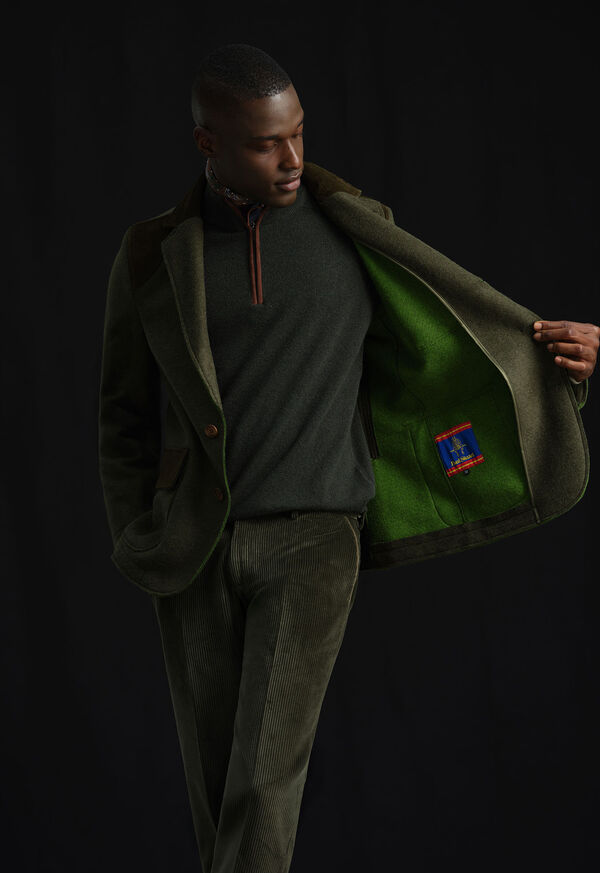 Paul Stuart Wool Jacket with Suede Details, image 6