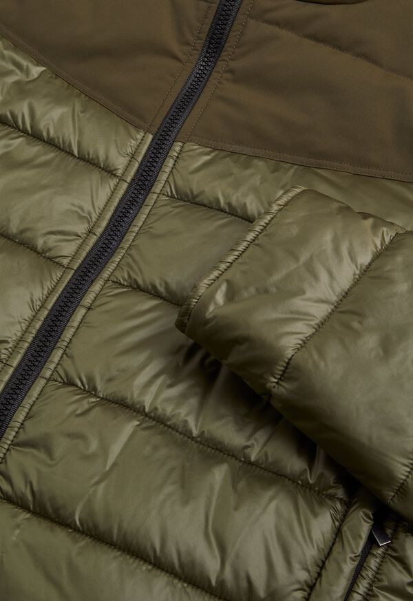 Paul Stuart Puffer Jacket With Tonal Shoulder Contrast Fabric, image 2