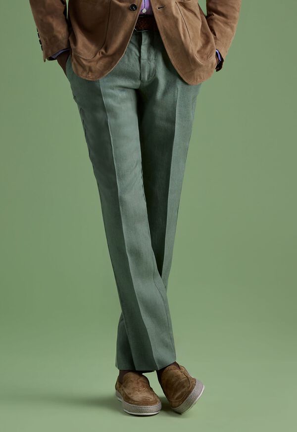 Paul Stuart Garment Washed Linen Pant, image 2