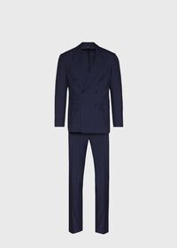 Paul Stuart Phineas Cole Wool Navy Tonal Stripe Suit, thumbnail 1