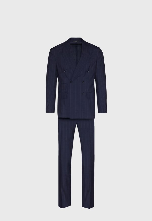 Paul Stuart Phineas Cole Wool Navy Tonal Stripe Suit, image 1