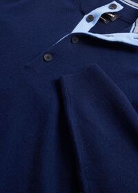 Paul Stuart Cashmere Button Mock Neck Sweater, thumbnail 2
