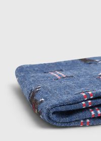 Paul Stuart Racing Horse Motif Wool Sock, thumbnail 2
