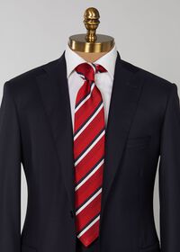 Paul Stuart Three Color Repp Stripe Tie, thumbnail 2
