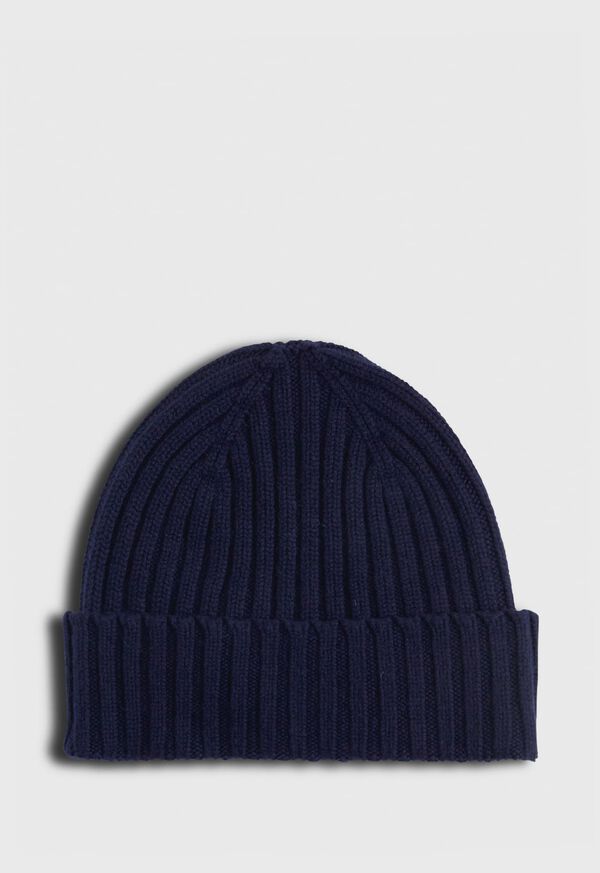 Paul Stuart Cashmere Ribbed Winter Hat, image 1