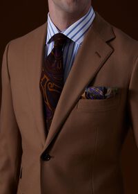 Paul Stuart Wool Paisley Tie, thumbnail 2