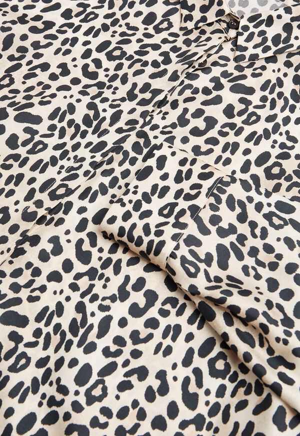 Paul Stuart Silk Animal Print Blouse, image 2