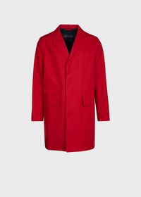 Paul Stuart Red Solid Waterproof Short Coat, thumbnail 1