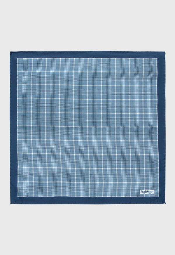 Paul Stuart Silk Glenn Plaid Pocket Square, image 1