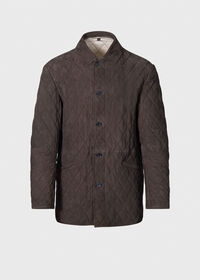 Paul Stuart Quilted Waterproof Suede Jacket, thumbnail 6