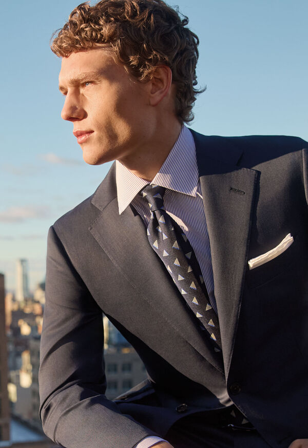 Paul Stuart Woven Silk Diamond Deco Tie, image 2