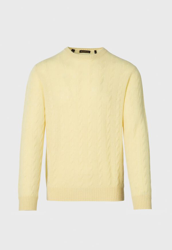 Paul Stuart Cashmere Cable Crewneck Sweater
