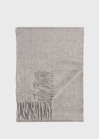 Paul Stuart Cashmere Solid Color Scarf with Embroidered Logo, thumbnail 16