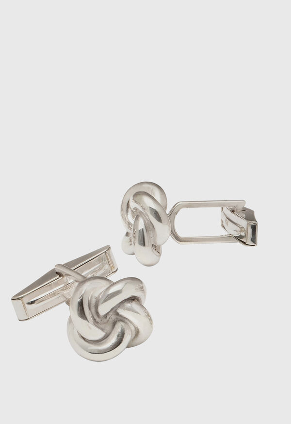 Paul Stuart Sterling Silver Knot Cufflinks, image 1