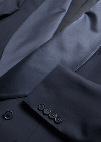 Paul Stuart Double Breasted Satin Shawl Lapel Tuxedo, thumbnail 5