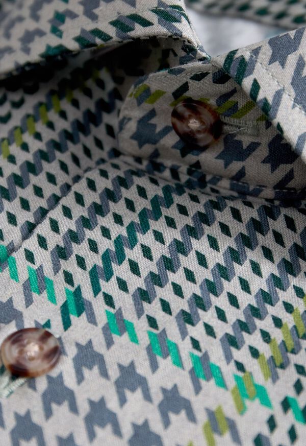 Paul Stuart Printed Plaid Sport Shirt, image 2