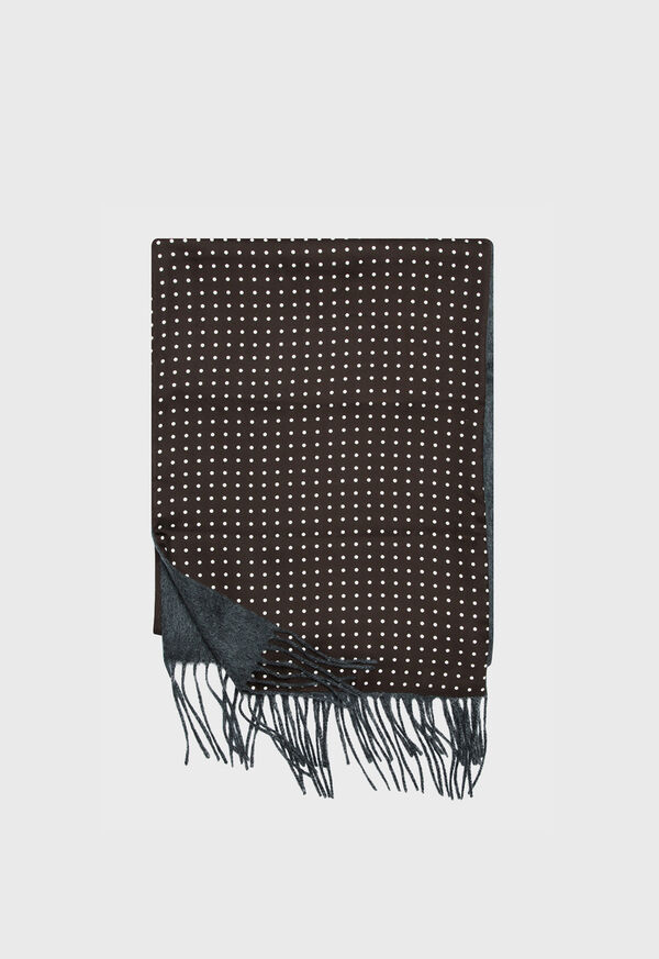 Paul Stuart Reversible Dot Print Scarf, image 1