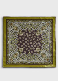 Paul Stuart Ornate Print Pocket Square, thumbnail 2