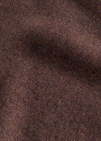 Paul Stuart Cashmere Quarter Zip With Suede Trim, thumbnail 3