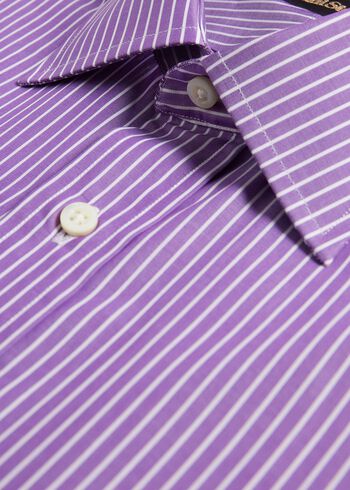 Paul Stuart Purple Stripe Dress Shirt