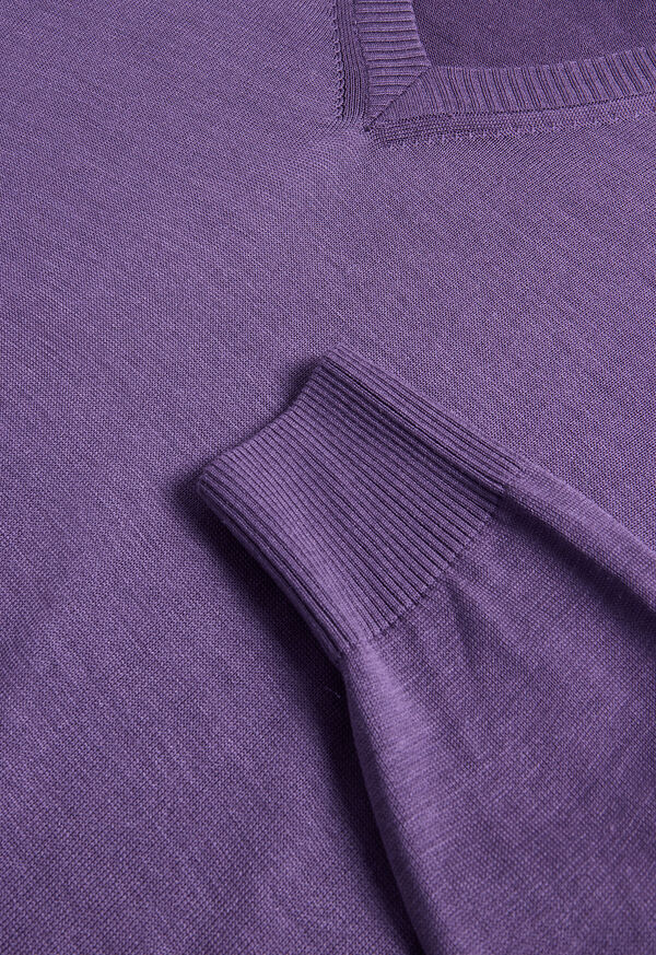 Paul Stuart Silk V-Neck Sweater, image 2